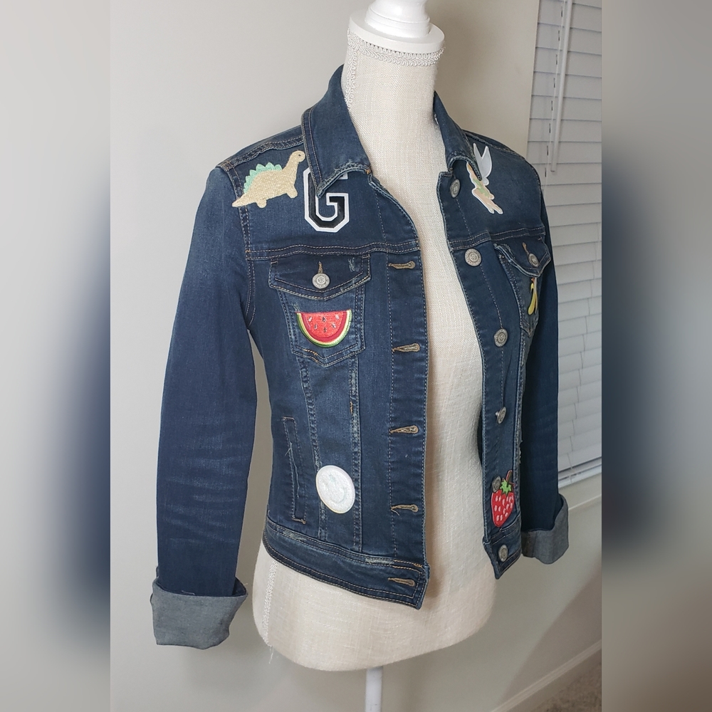 Upcycled Aeropostale women's/juniors size Small jacket